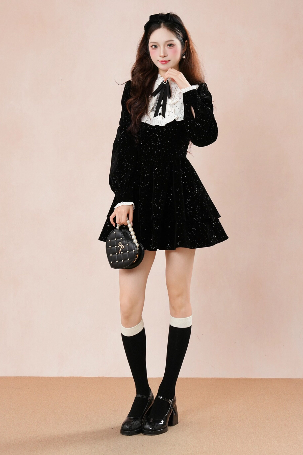Velvet Shimmer Princess Dress
