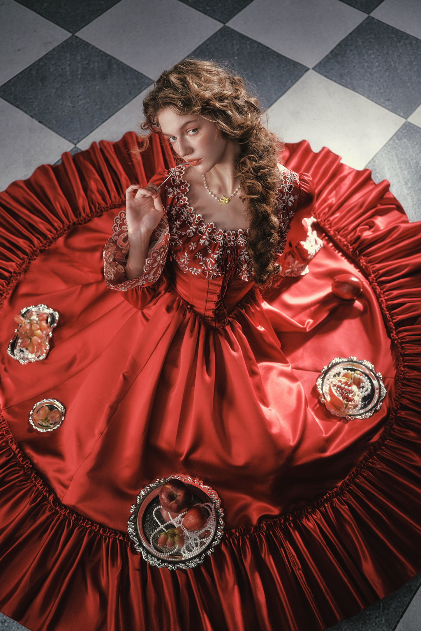 Retro Destiny Lace Maid French Dress