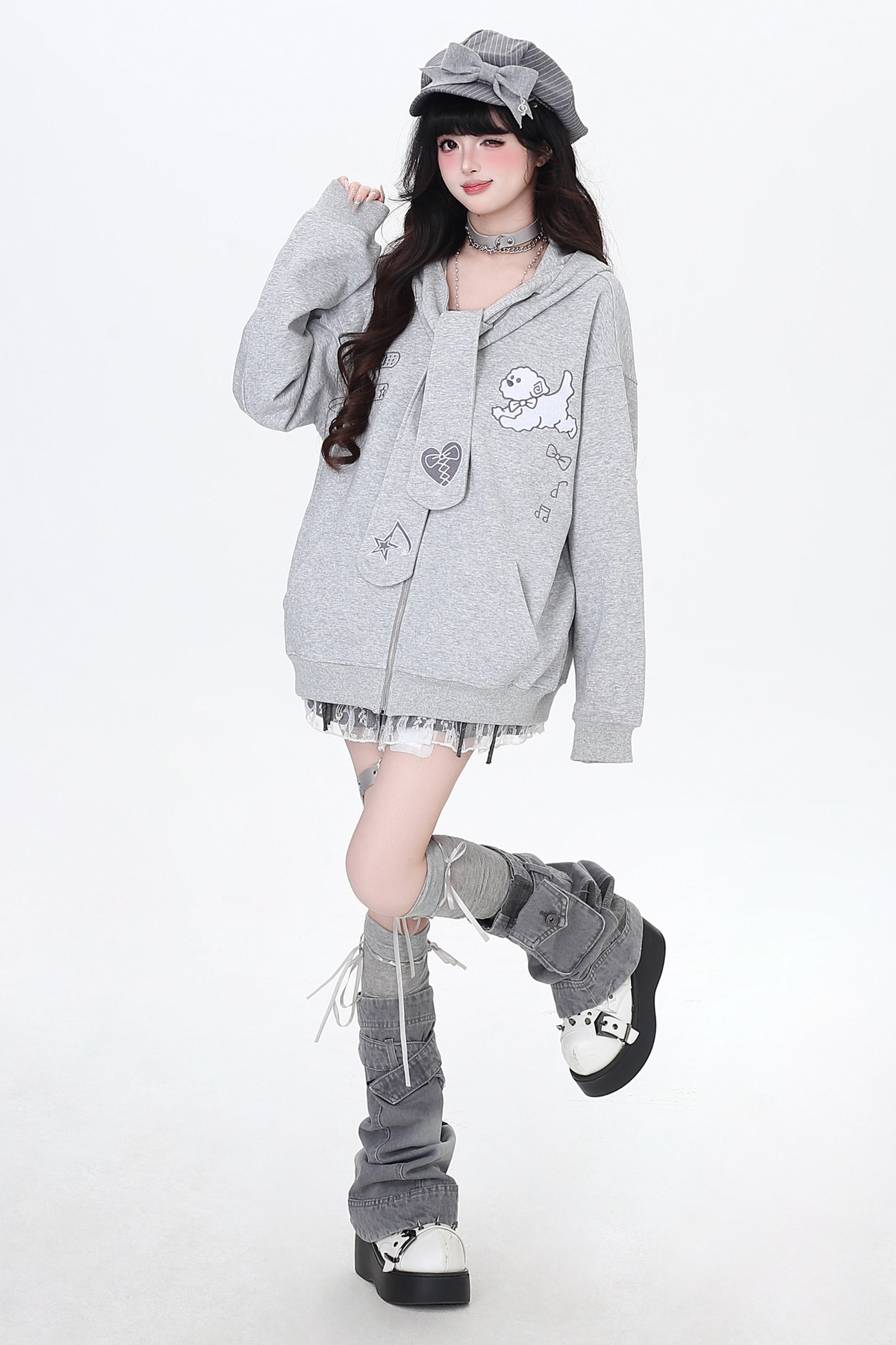 Rabbit Ear Loose Hoodie