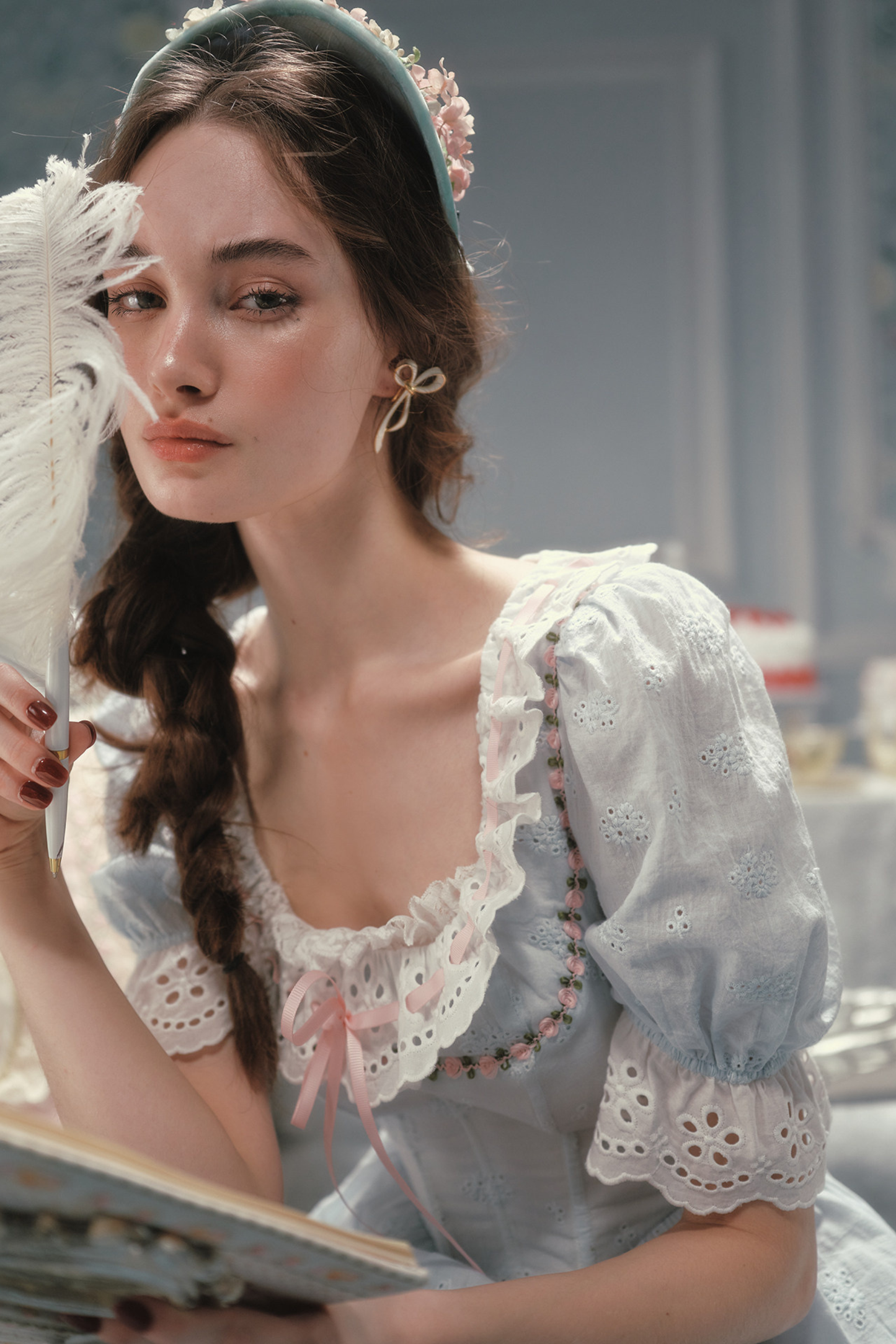 Élysée Cotton Fishbone Dress