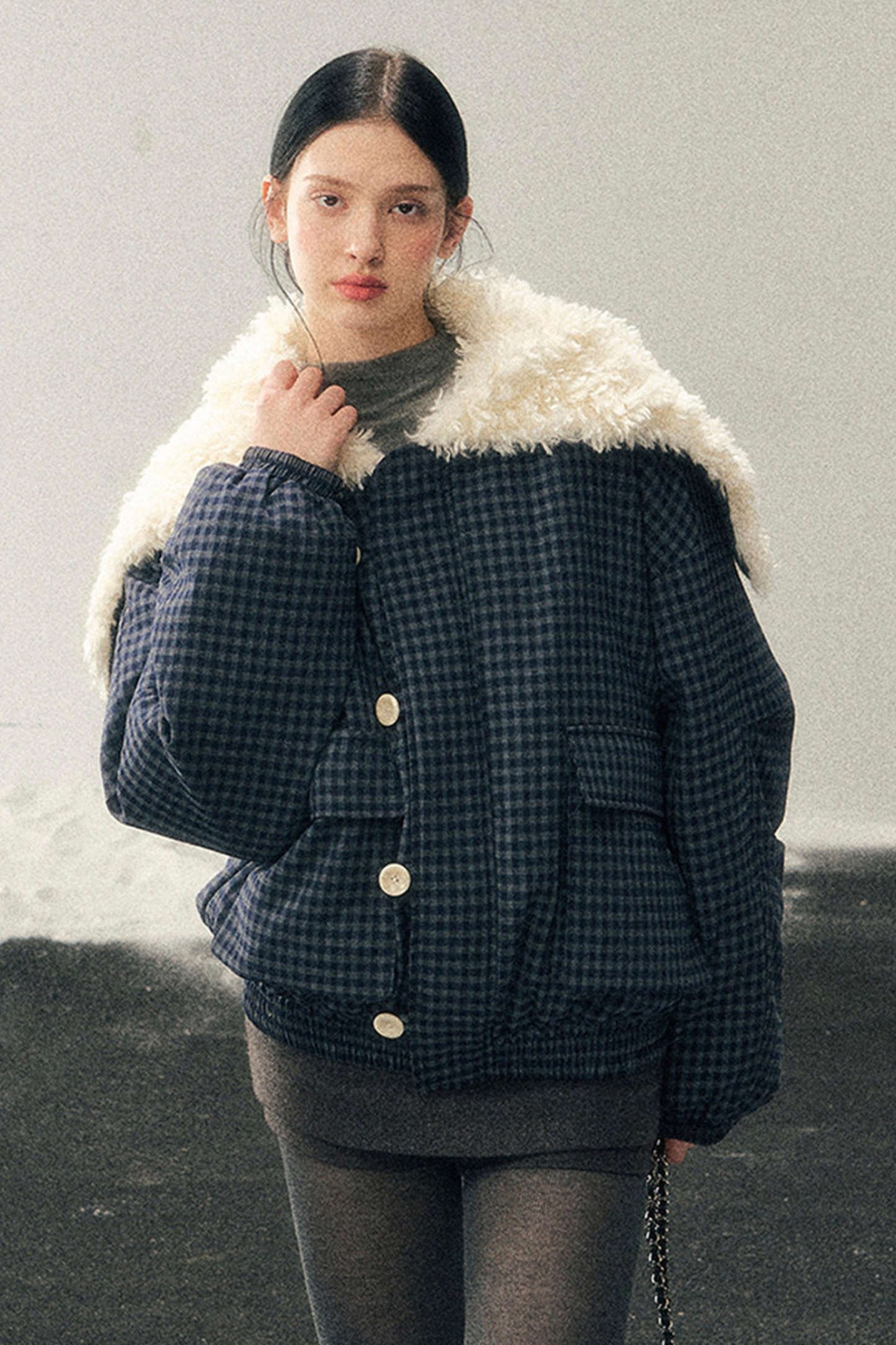 Silent Blue Lamb Mode Jacket