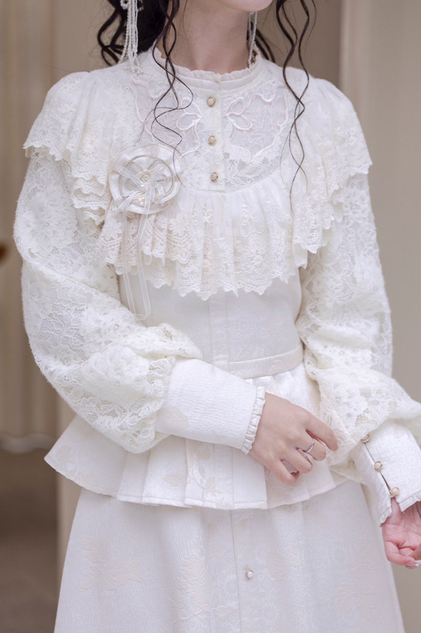Lace Patchwork Vintage Dress