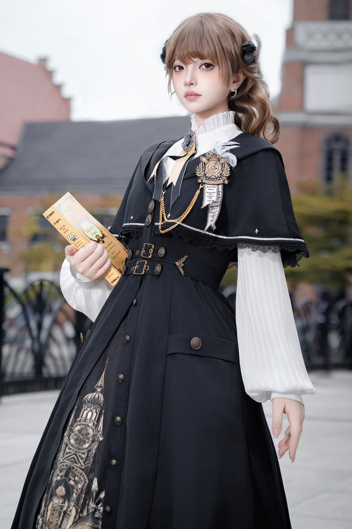 Dragon Lament Cape Dress