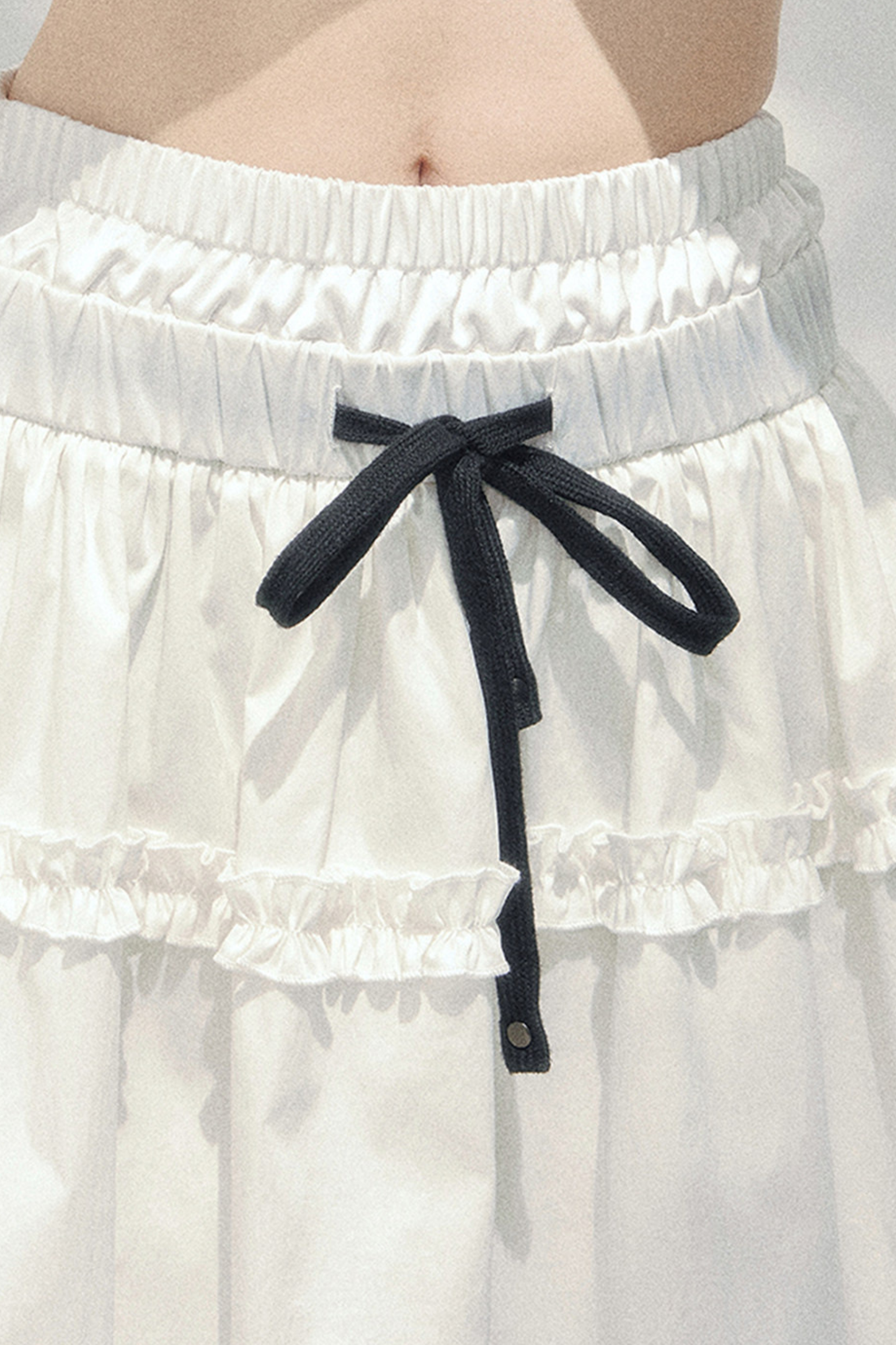 Lace Sweet Tiered Puffy Skirt