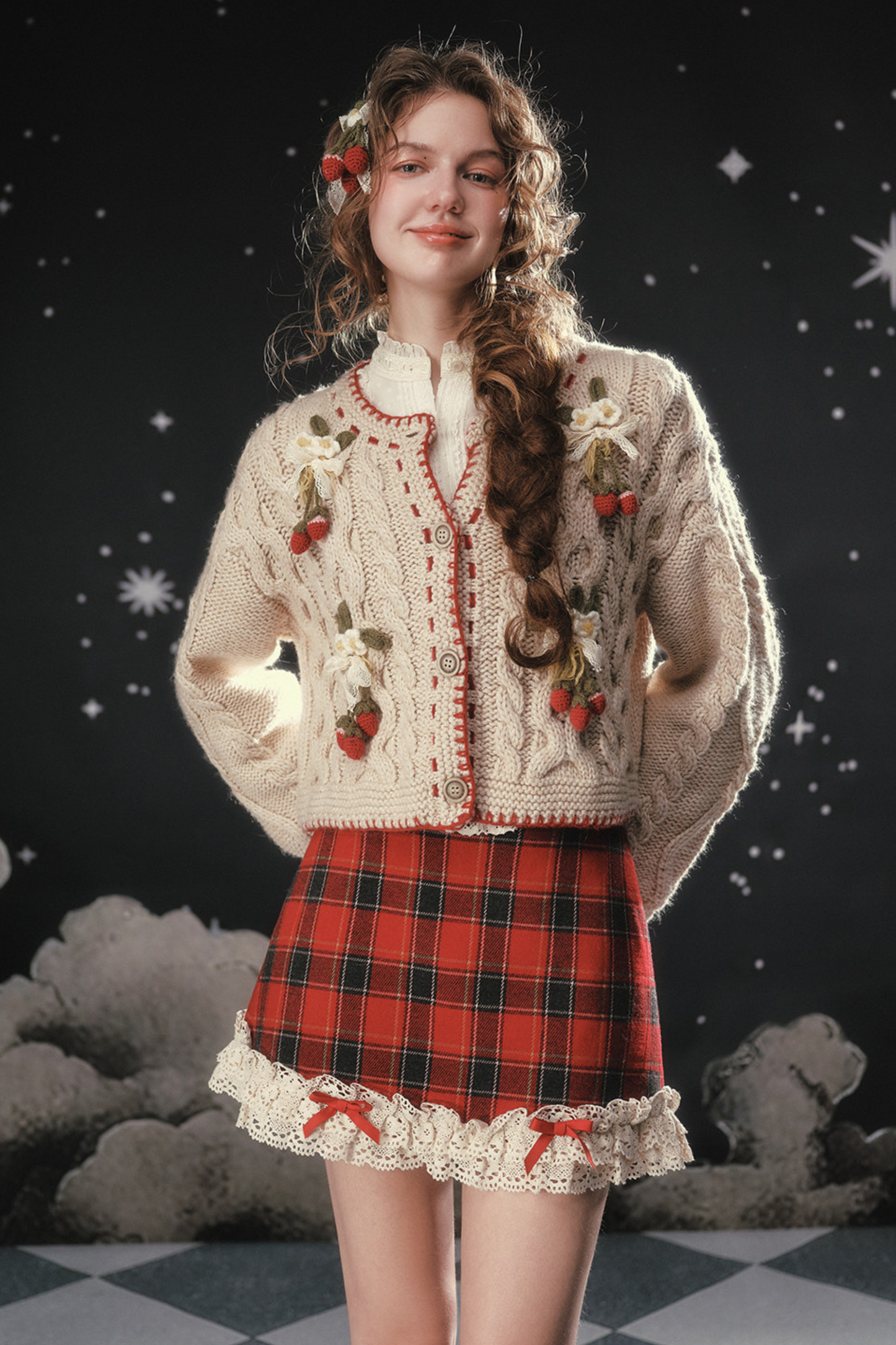 Lace Crochet Retro Cardigan