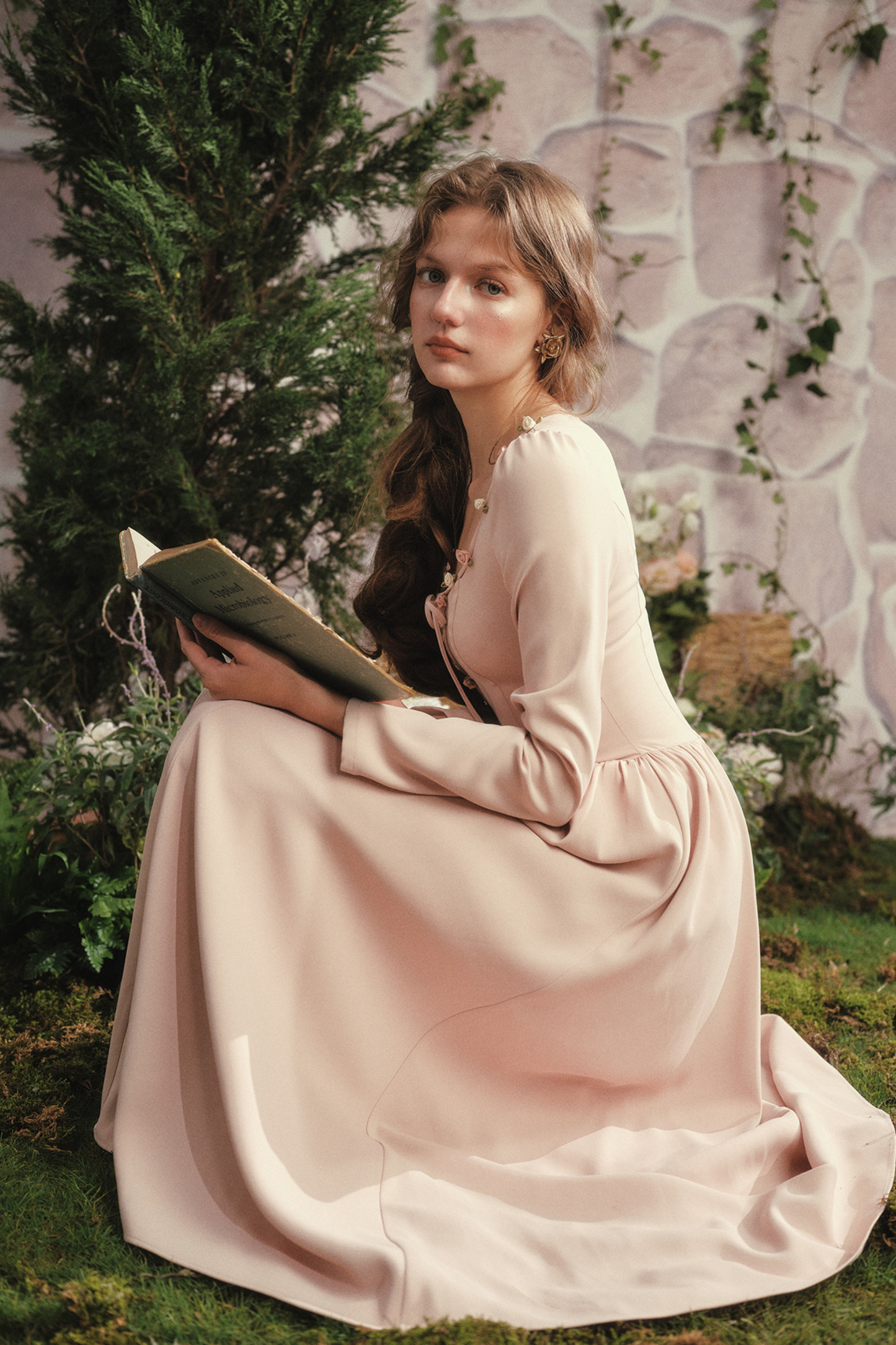 Lace Maid Rose Diary Dress + Garden Cardigan