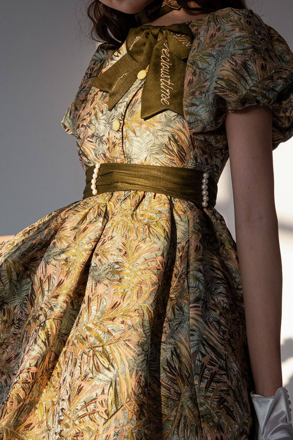 Golden Years Jacquard Dress