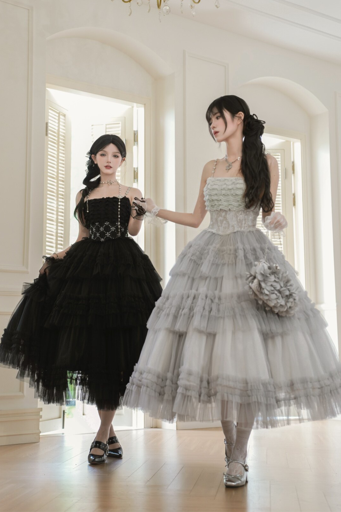 Lace Swan Lolita Camisole Dress