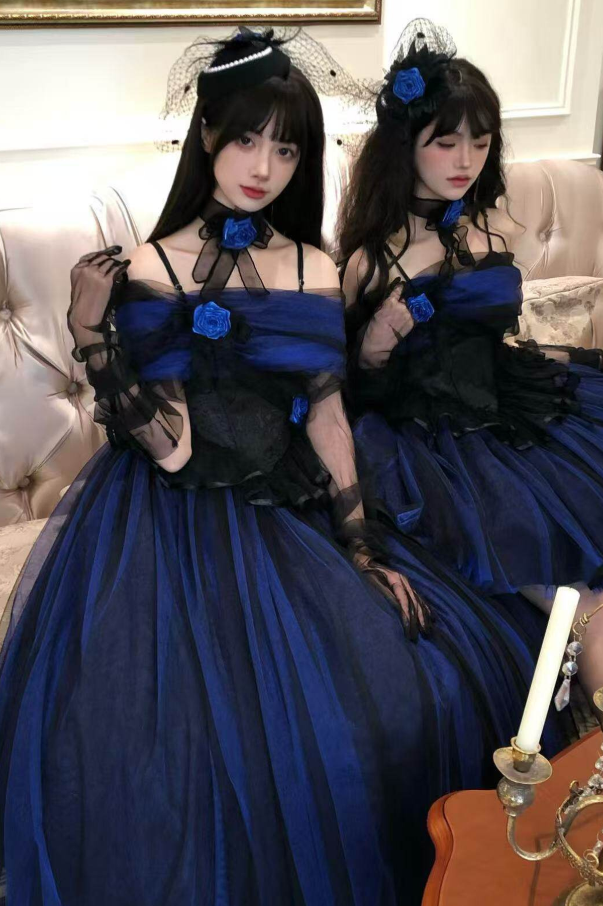 Klein Blue Shimmer Lolita Dress