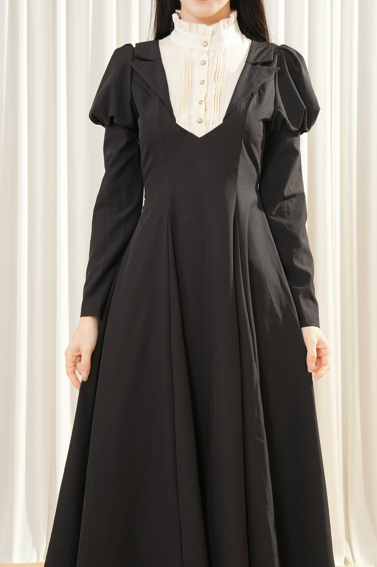 Lolita Nun Style Black Dress