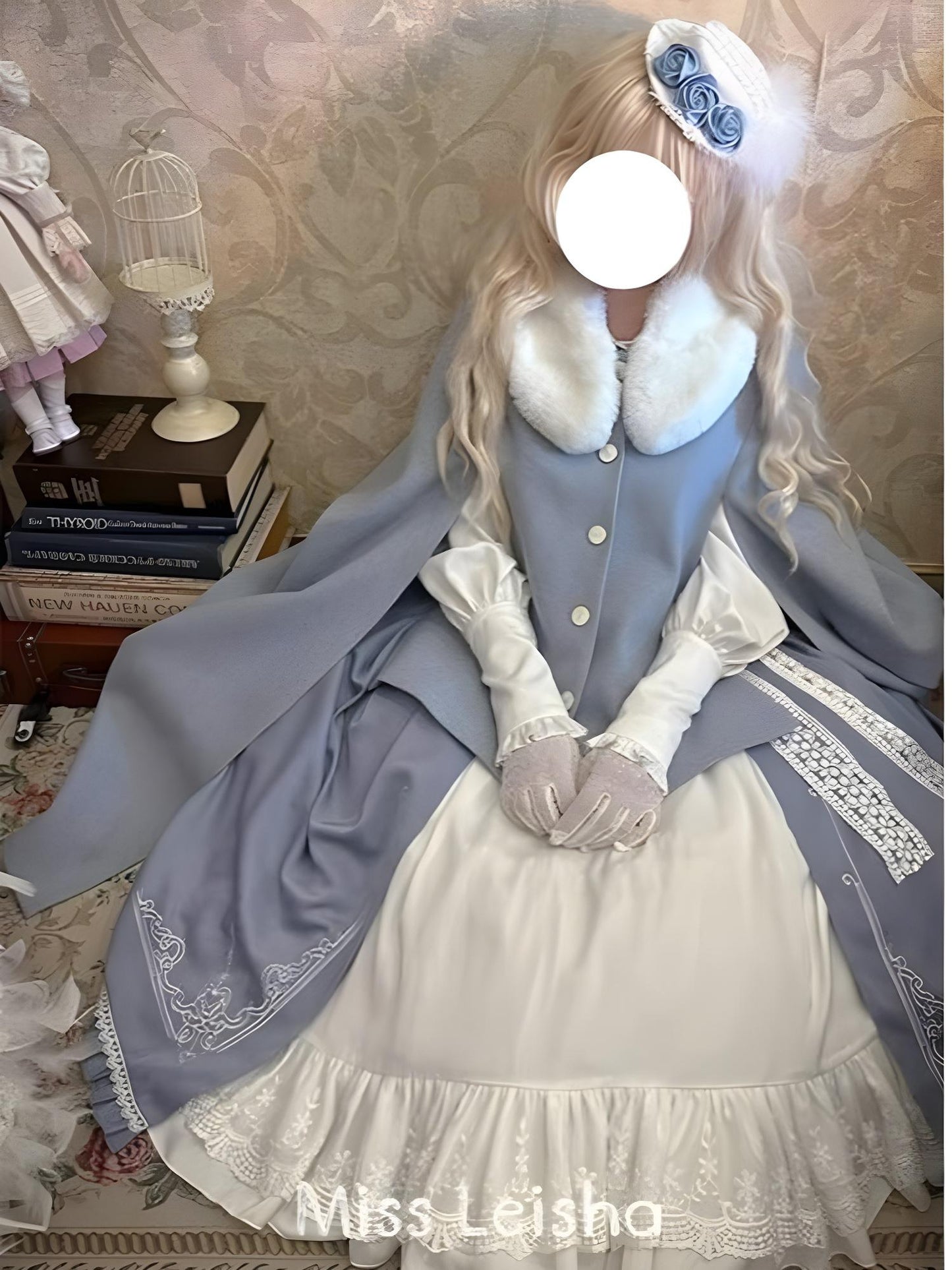 Classic Lolita Skirt Set Elegant Winter Cape