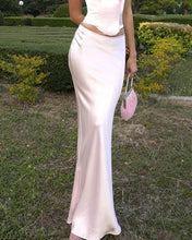 Load image into Gallery viewer, Solid Color Satin Maxi Skirt
