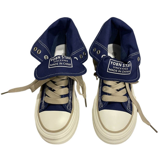 90s Denim Platform Sneakers