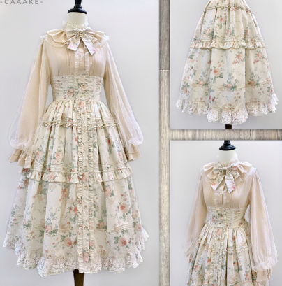 Dim Moonlight~Classic Lolita Chiffon Yarn Inner Blouse