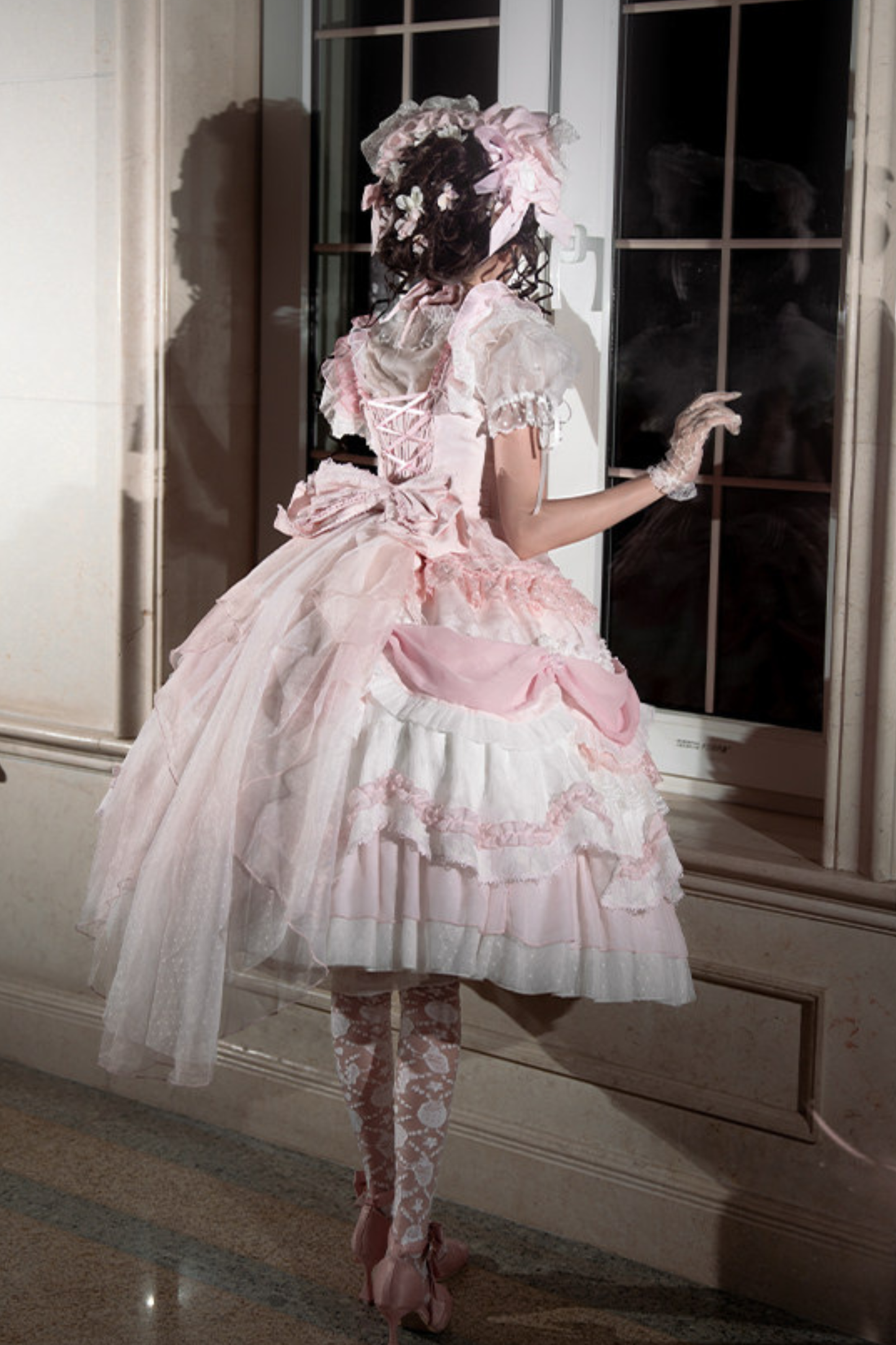 Pink Satin Sweetheart Dress