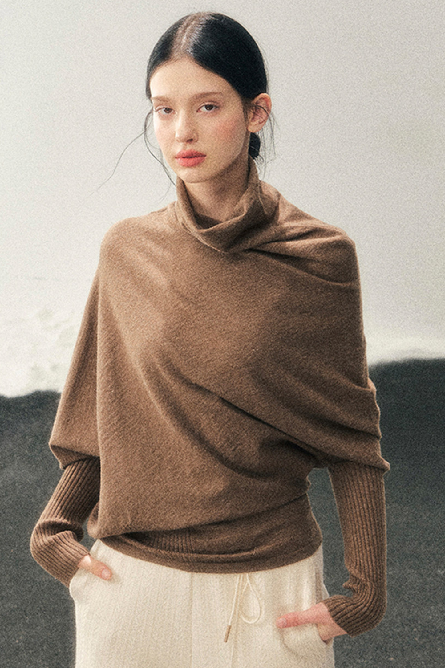 Chic Edgy Knit Sweater