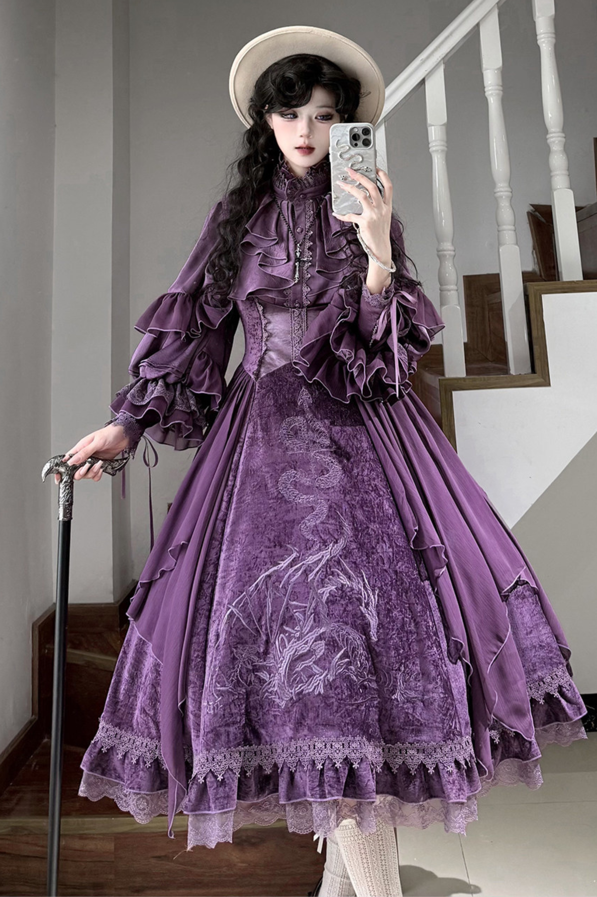 Snake Moon Night Lolita Jumper Skirt