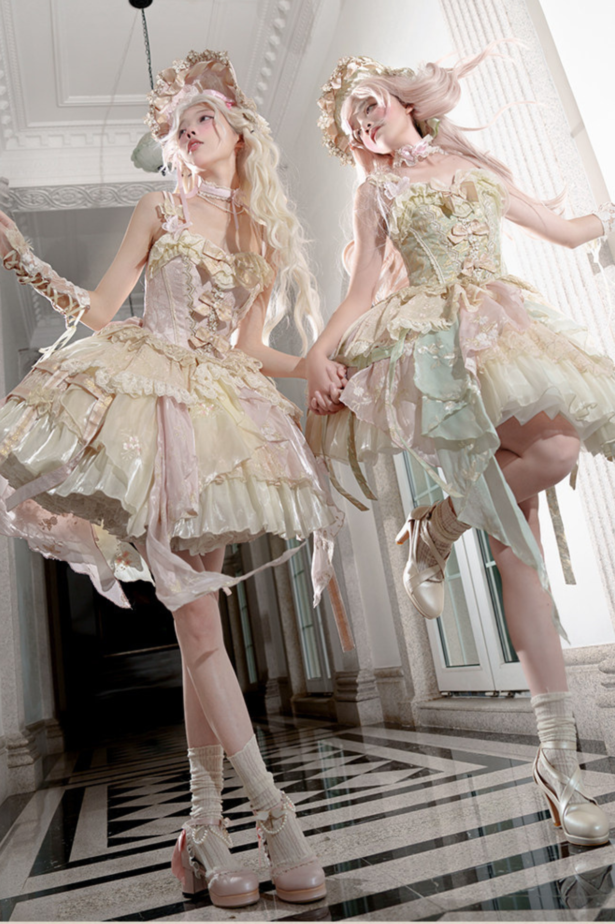 Gorgeous Butterfly Asymmetrical Lolita Dress + Accessories