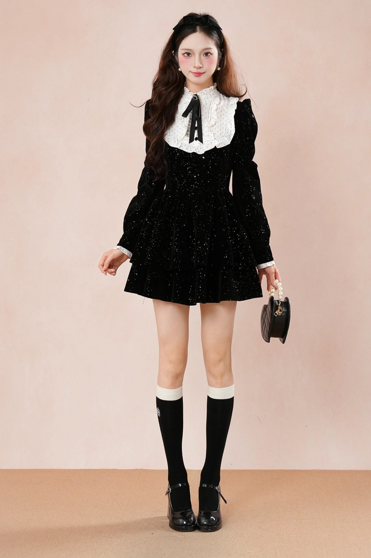 Velvet Shimmer Princess Dress