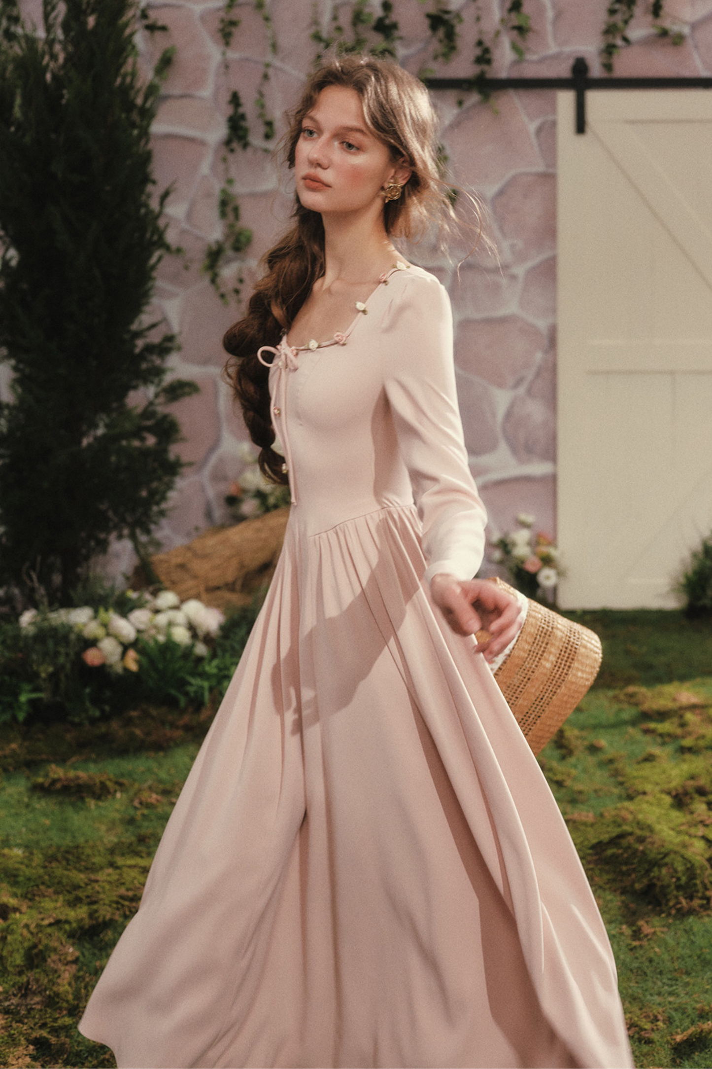 Lace Maid Rose Diary Dress + Garden Cardigan