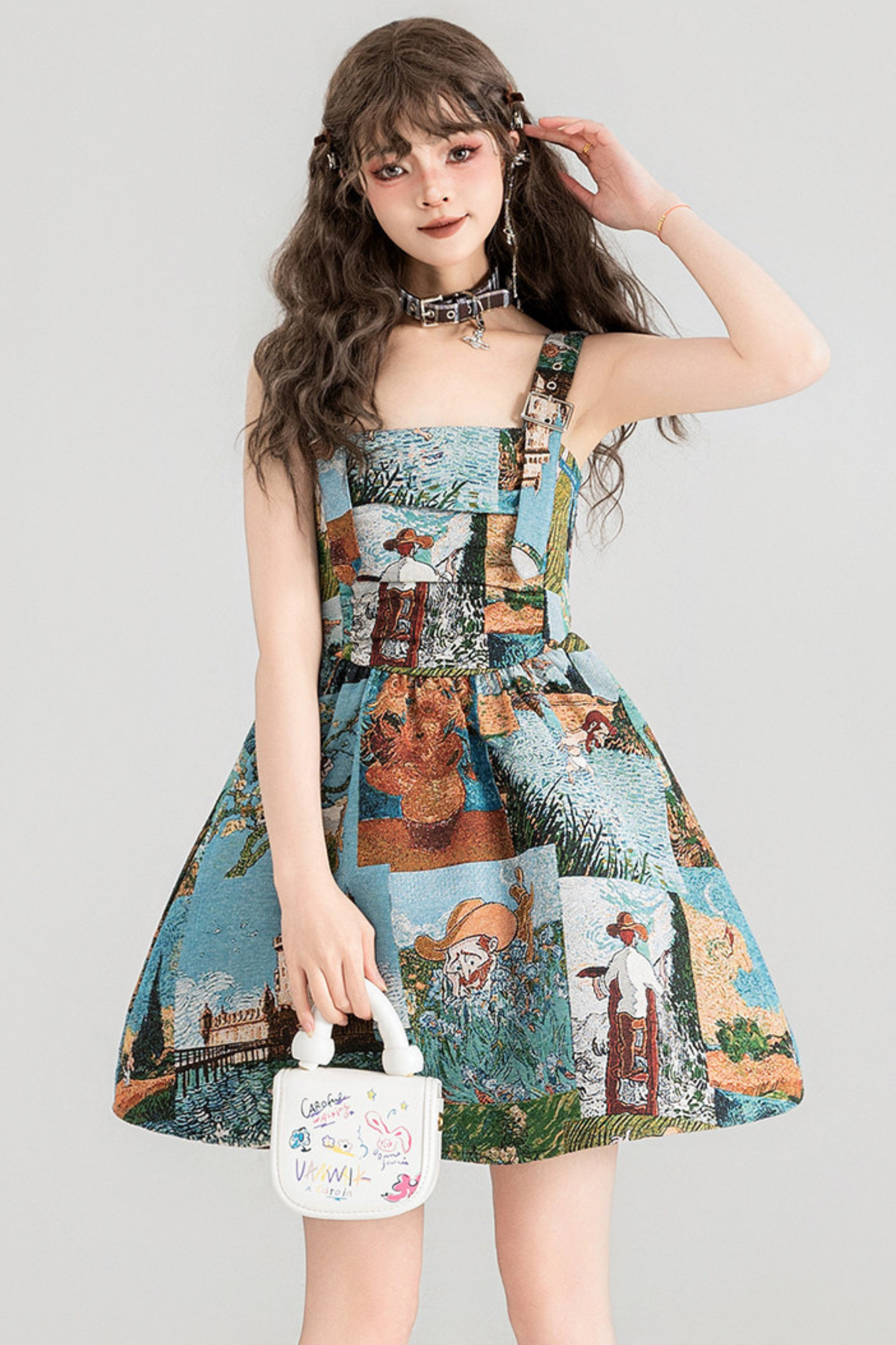 Jacquard Antique Painting Dress + Shirt