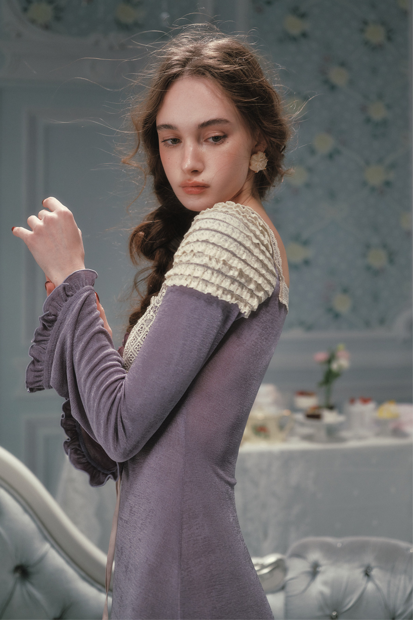 Slim Lace Long Dress