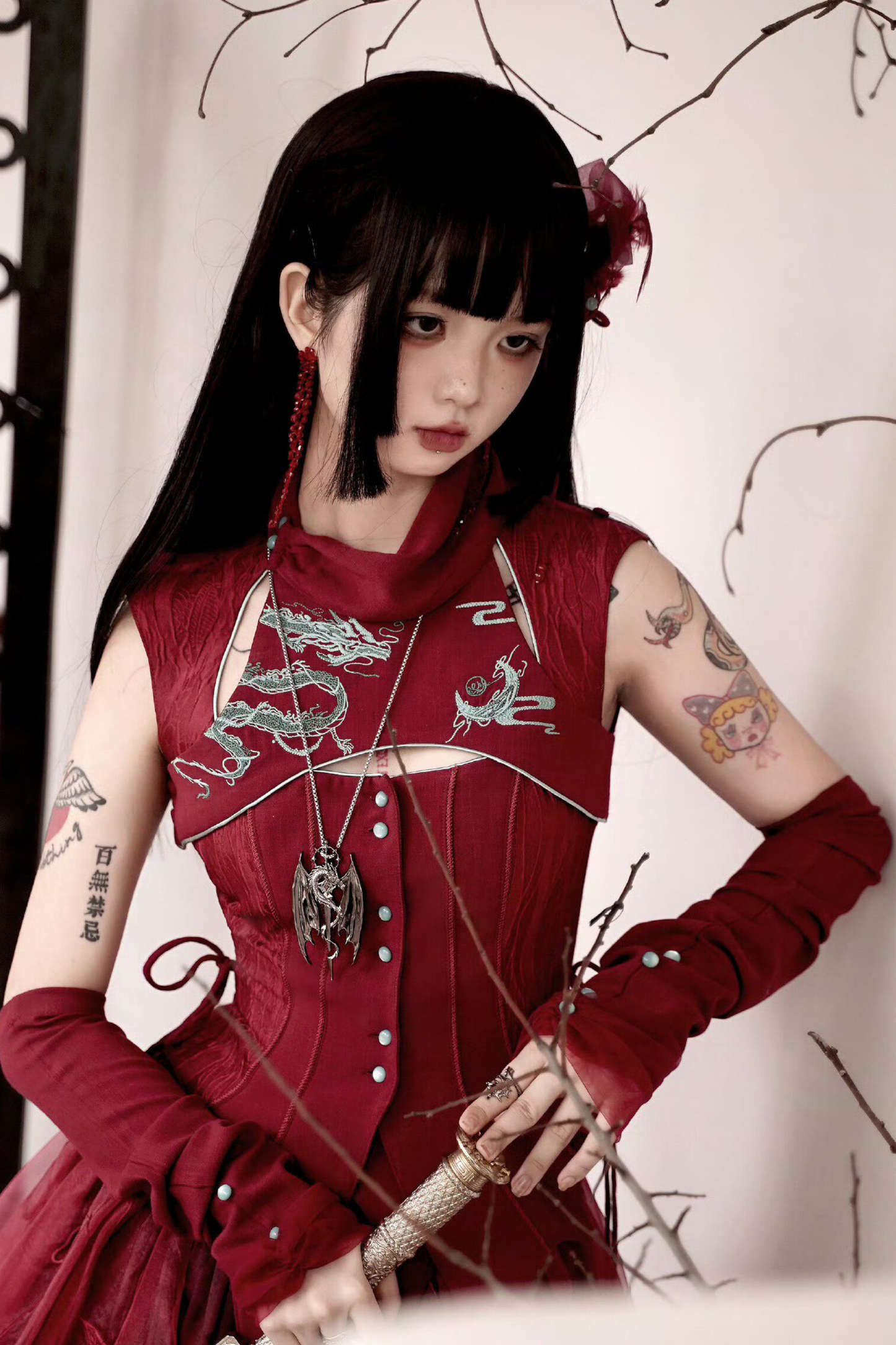 Mode Dragon Lolita Top + Skirt