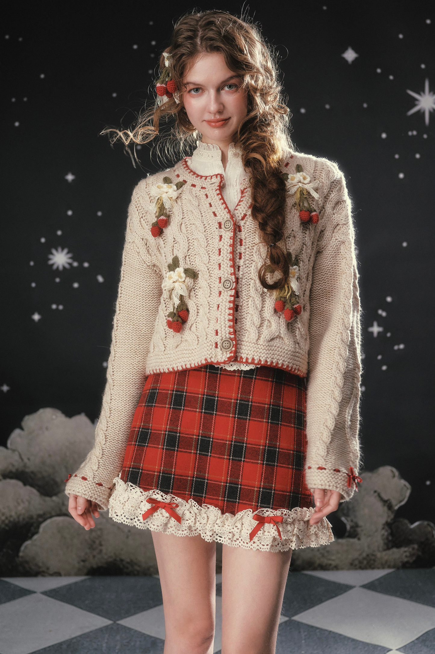 Lace Crochet Retro Cardigan
