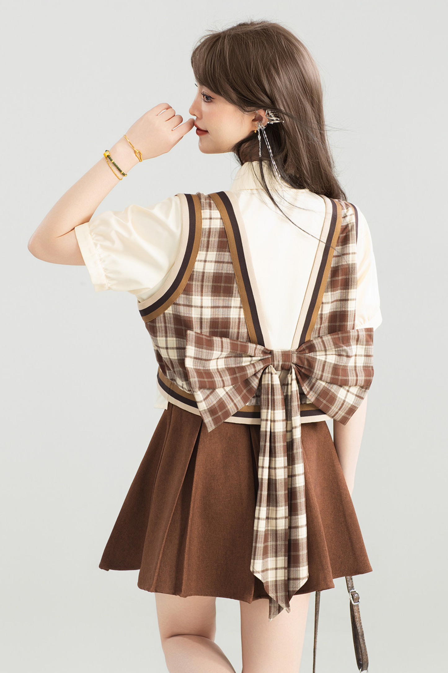 American Vintage Check Top + Skirt