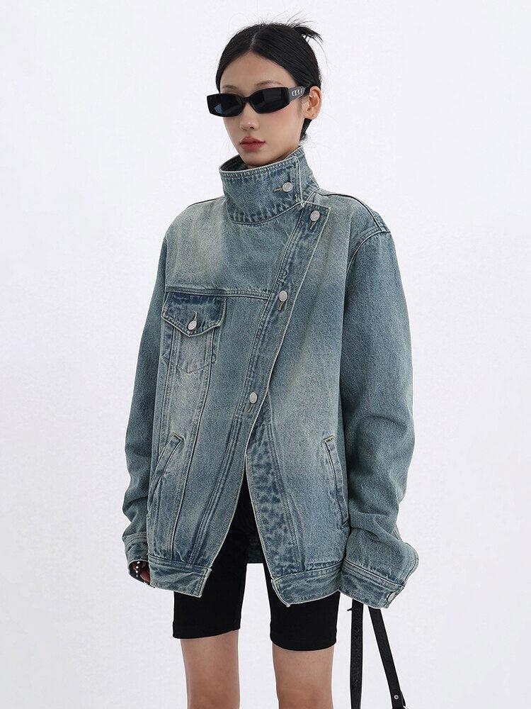 Acubi Asymmetrical Denim Jacket