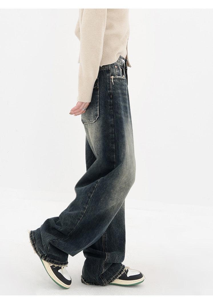 Acubi Wide Leg Dark Jeans