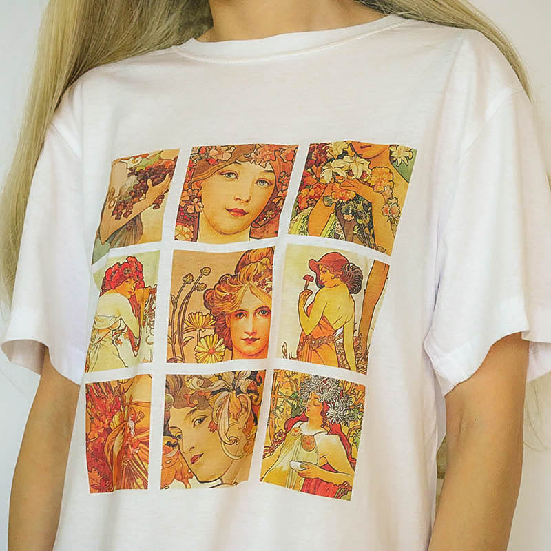 Alphonse Mucha Tee. S