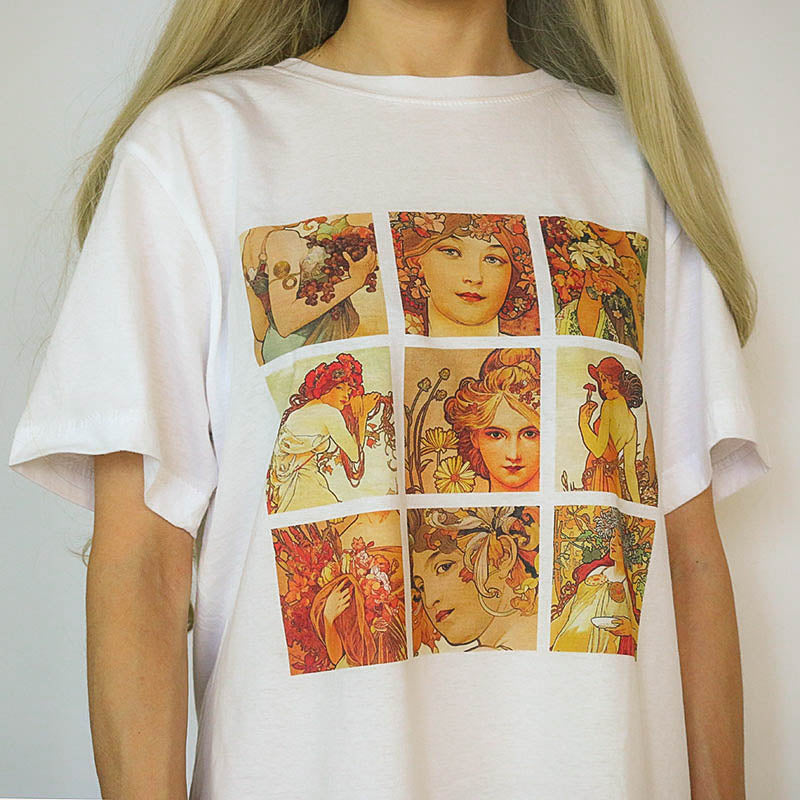 Alphonse Mucha Tee. S