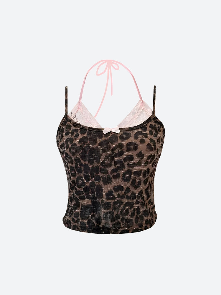 Baddie Leopard Crop Top