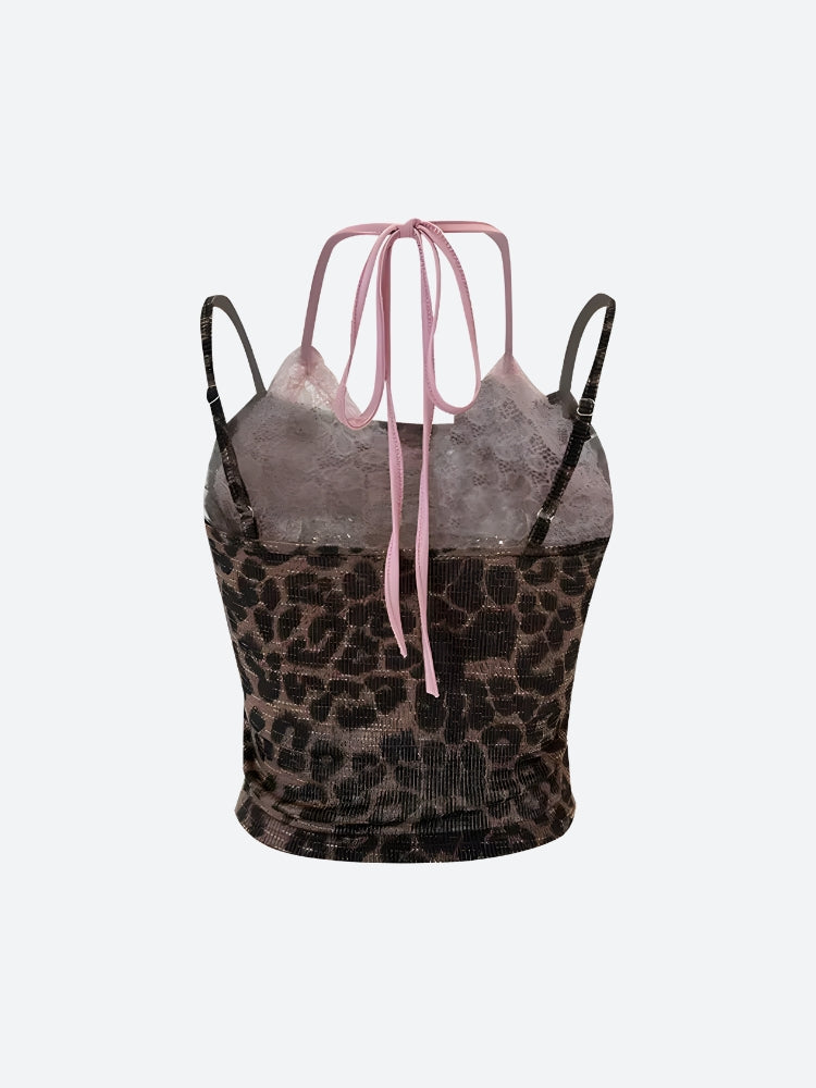 Baddie Leopard Crop Top