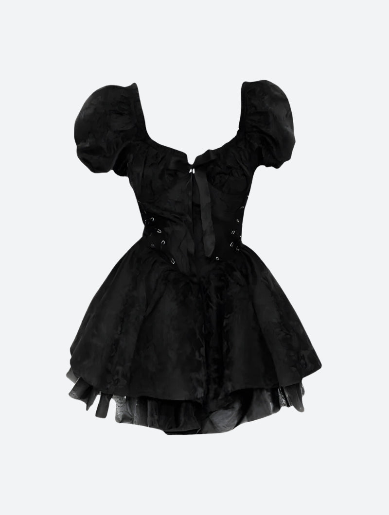 Black Princess Mini Dress