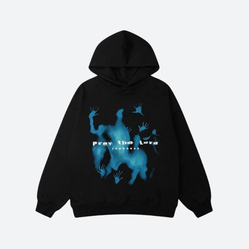 Blue Souls Hoodie Black