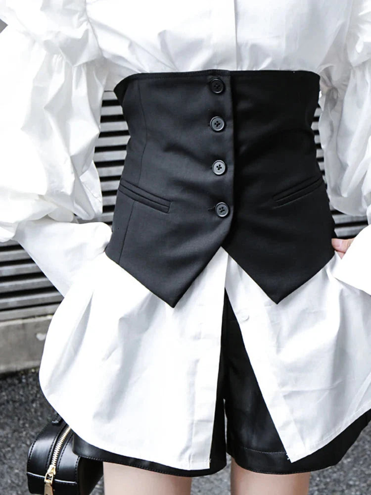 Button-Up Underbust Corset Top