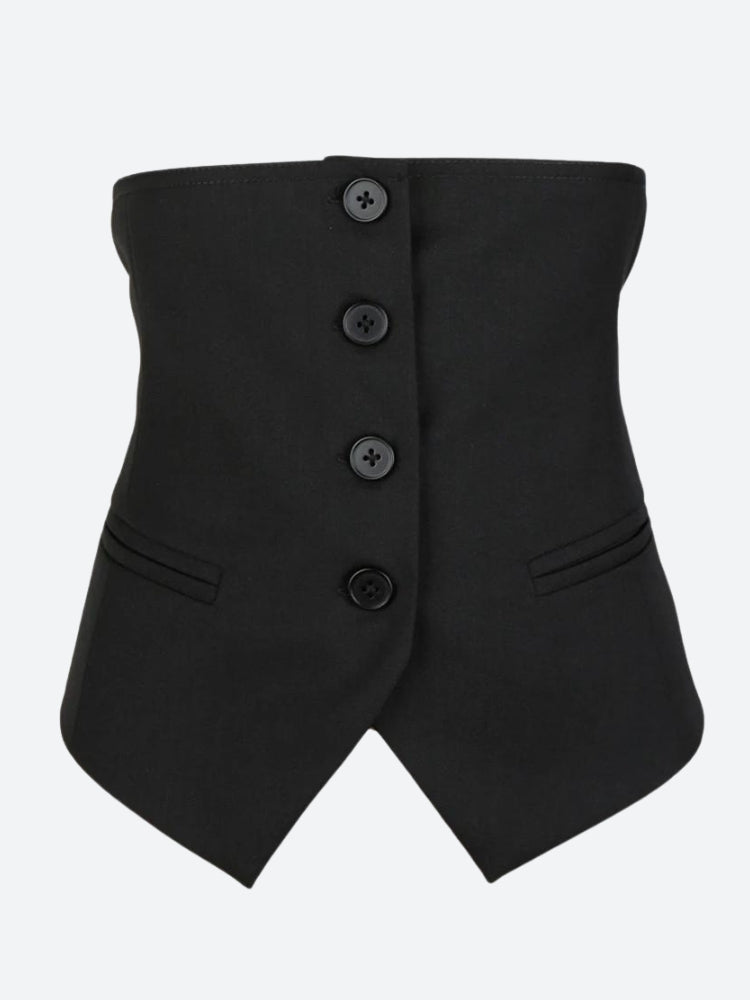 Button-Up Underbust Corset Top