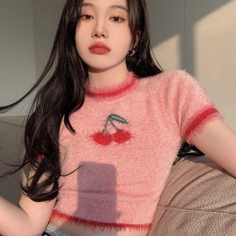 Cherry Crop Sweater