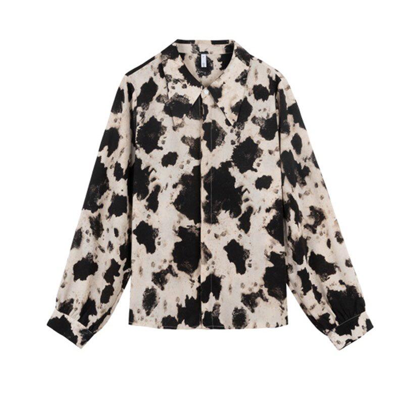 Cow Print Blouse