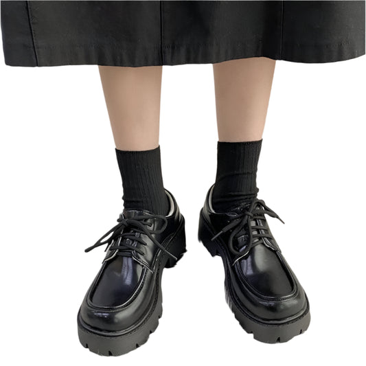 Dark Academia Platform Shoes