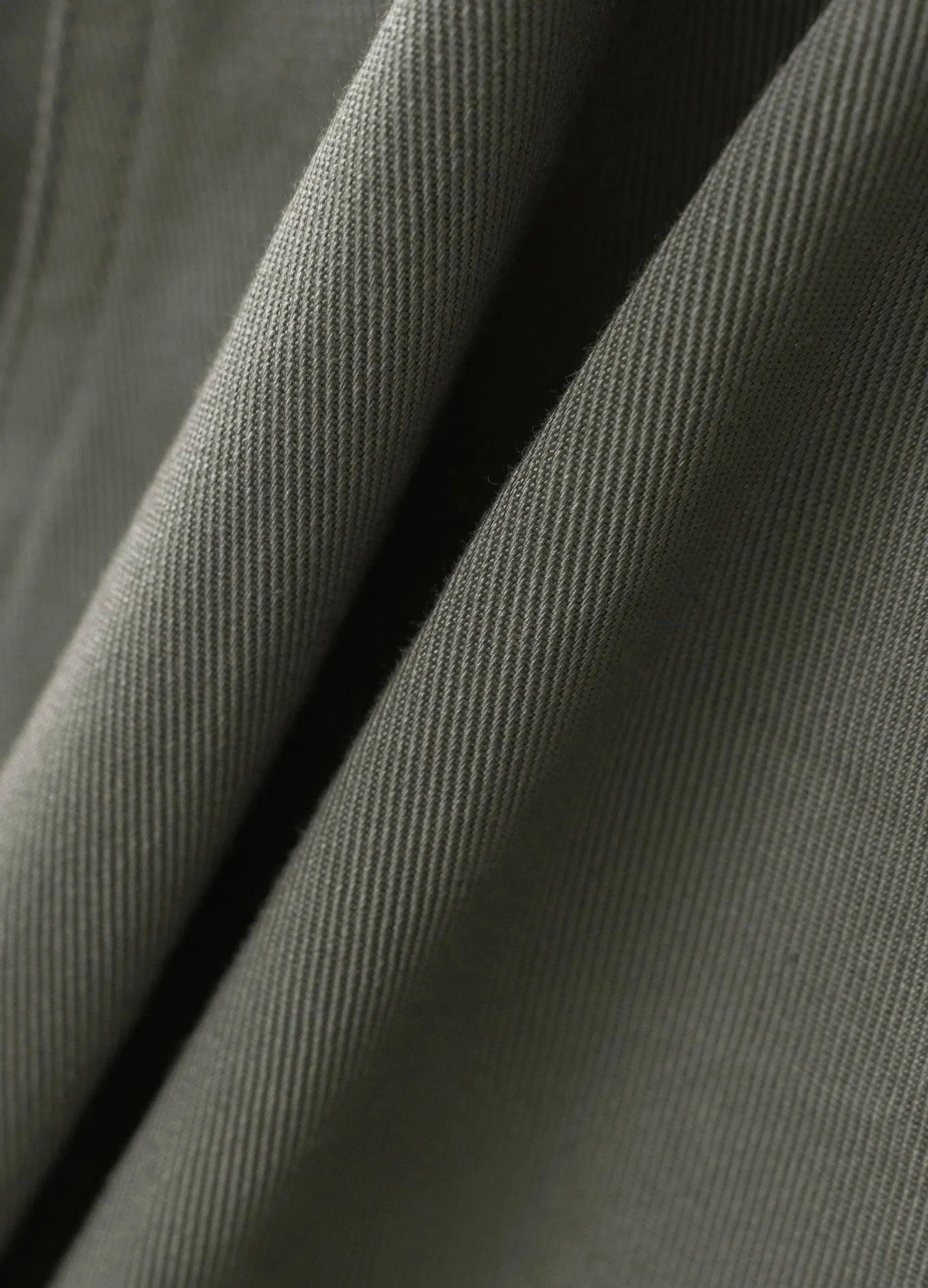 Wide-Leg Cotton Trousers With Darted Knees