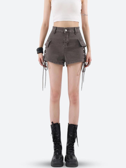 Fairy Grunge Cargo Shorts Brown