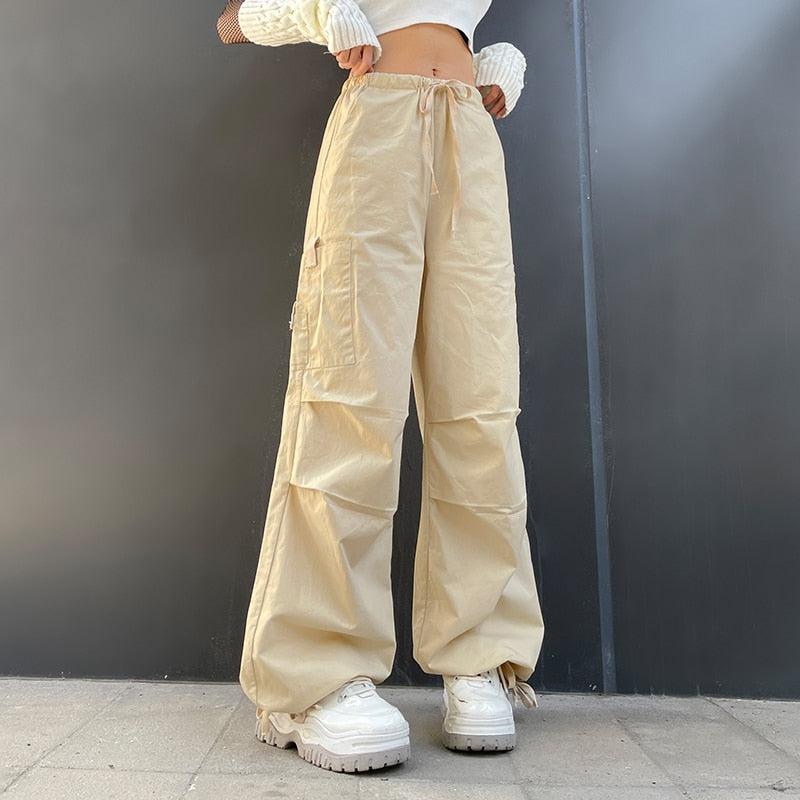 Fairy Grunge Drawstring Parachute Pants