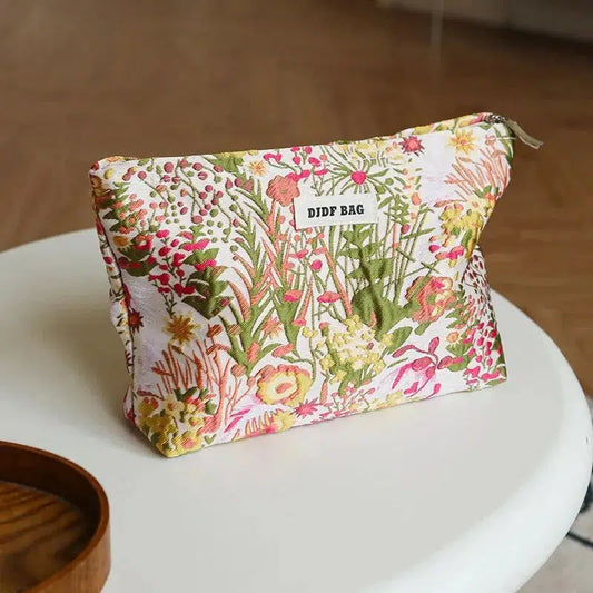 Floral Embroidered Makeup Bag Mix