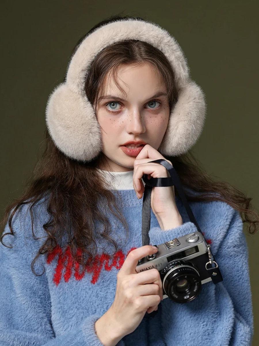 Fluffy Earmuffs Cream