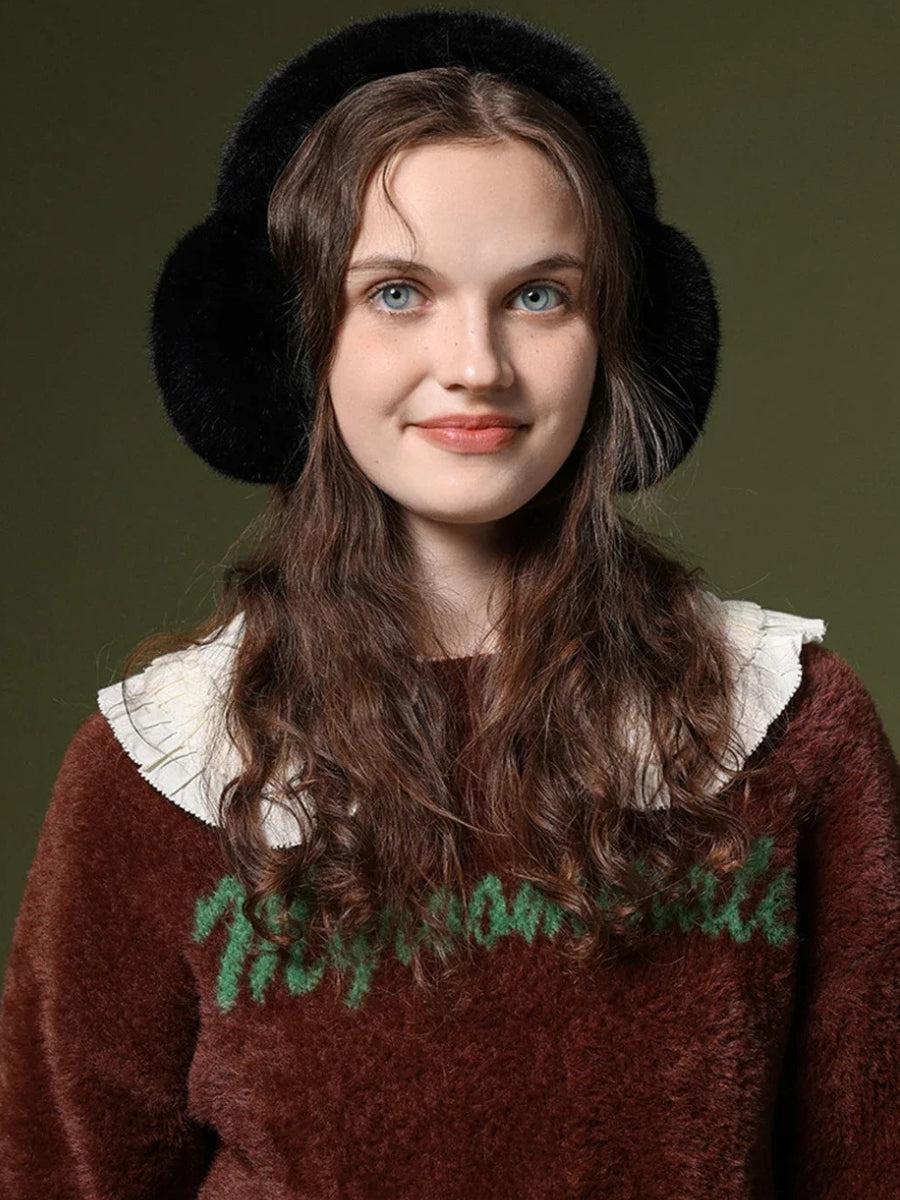 Fluffy Earmuffs Black