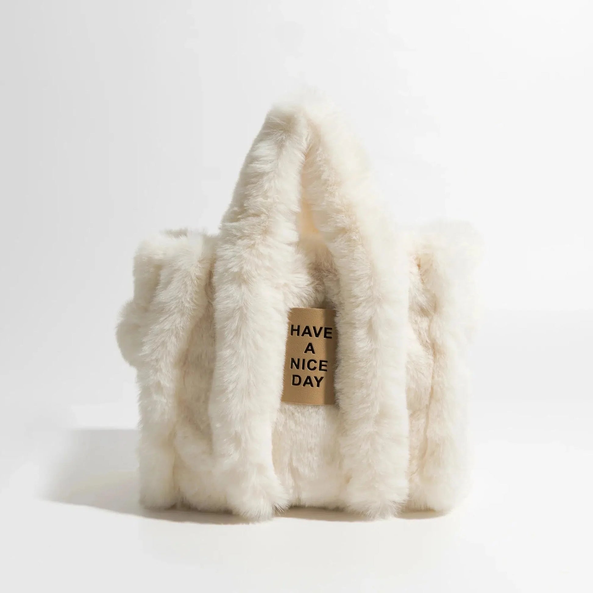 Fluffy Faux Fur Tote Bag