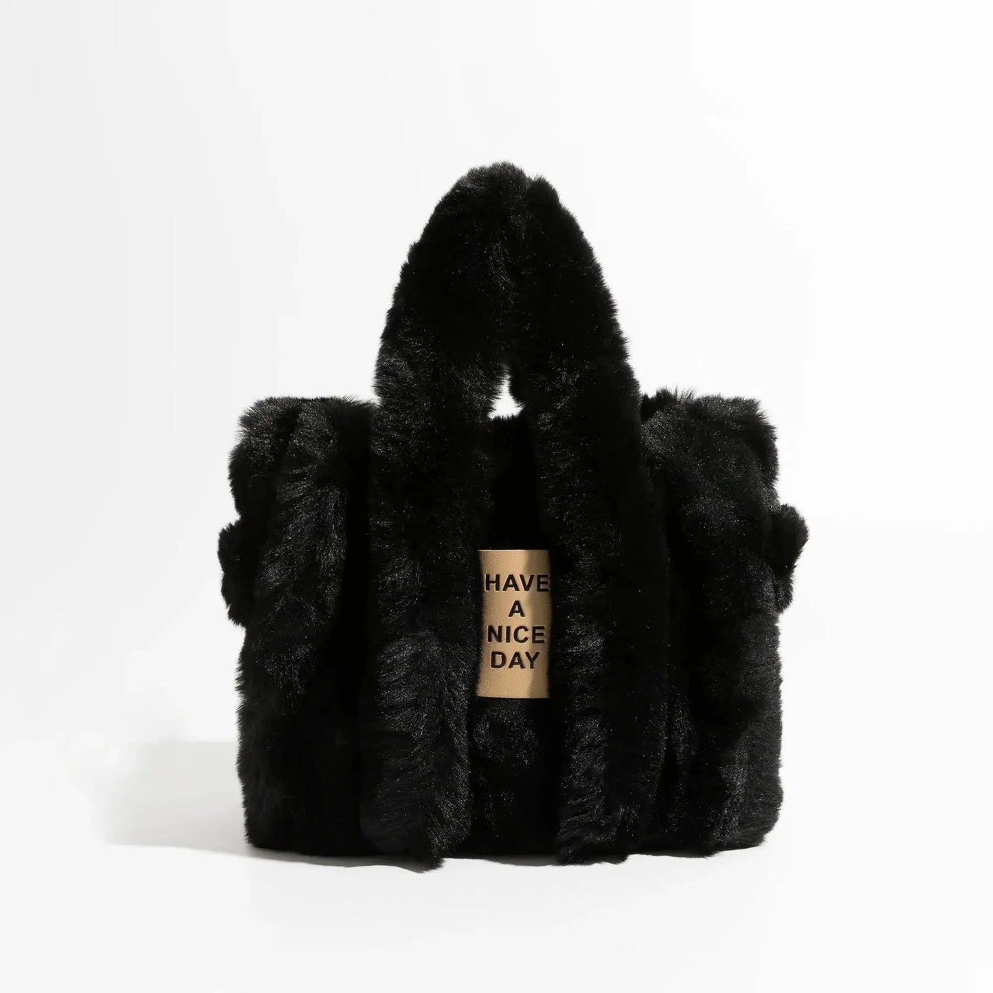 Fluffy Faux Fur Tote Bag